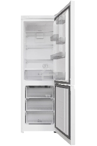 Холодильник Hotpoint HT 5180 W белый/серебристый, двухкамерный 220/78л морозилка снизу, Total No Frost