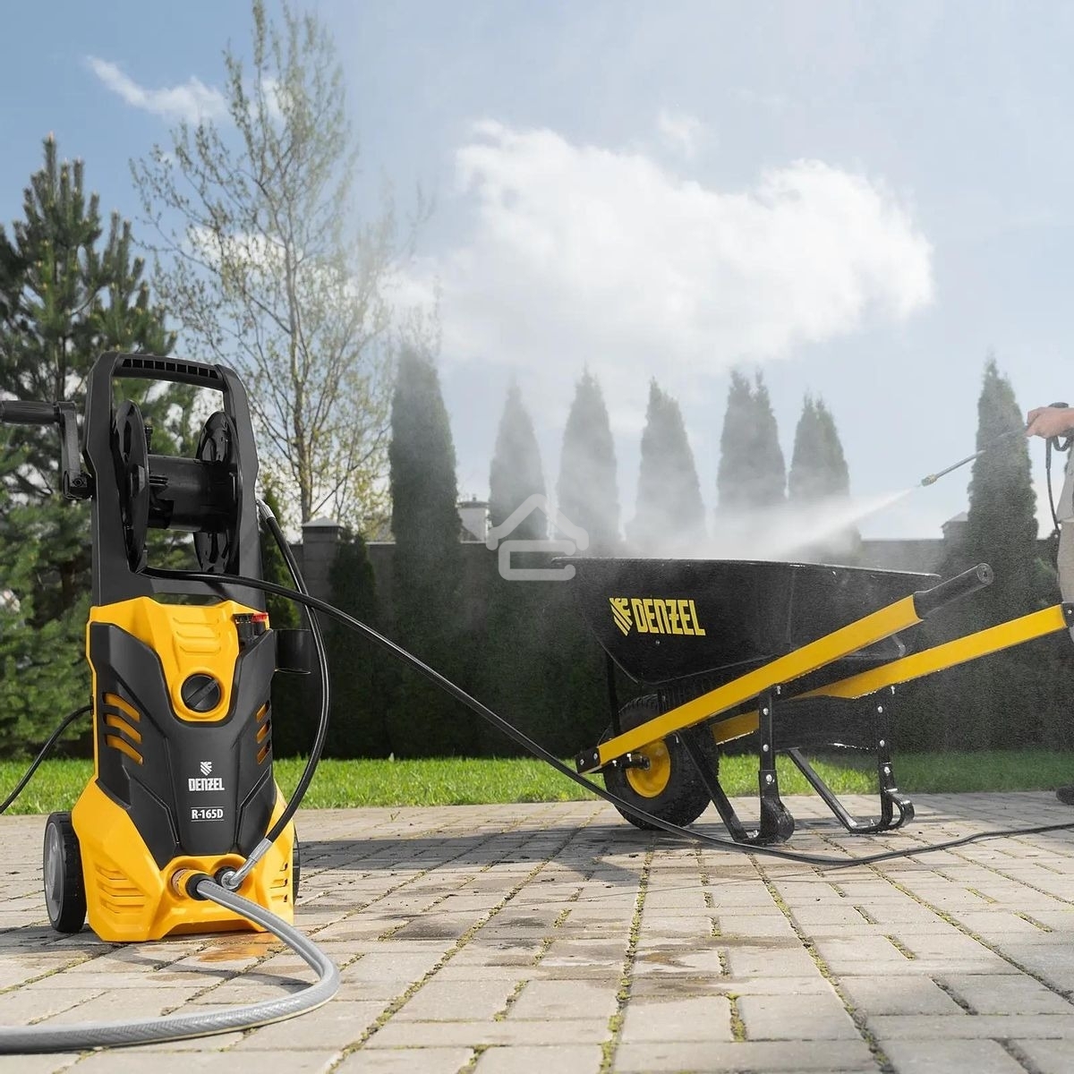 Моечная машина высокого давления Denzel R-165D, 2200 Вт, 165 бар, 58235