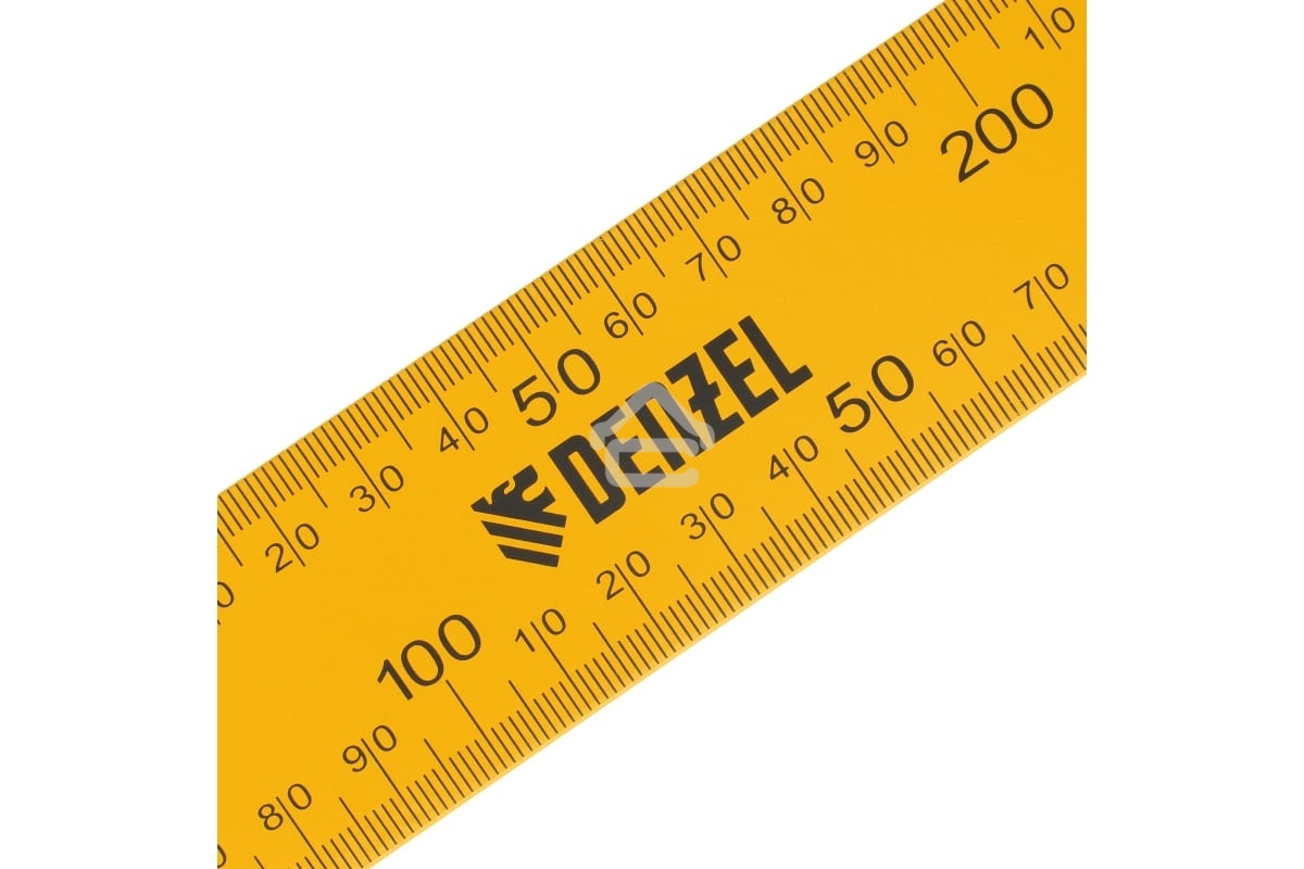 Угольник Denzel стальной, 200 мм х 300 мм, ультрафиолетовая печать (измерительная шкала)