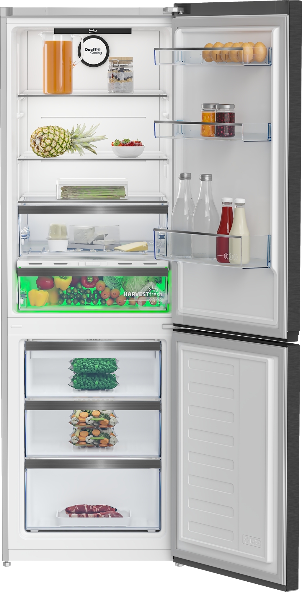 Холодильник Beko B5RCNK363ZXBR антрацит двухкамерный 220/100л морозилка снизу Total No Frost