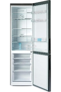 Холодильник Haier C2F637CGBG черный, двухкамерный, 278/108л, морорзилка снизу, No frost
