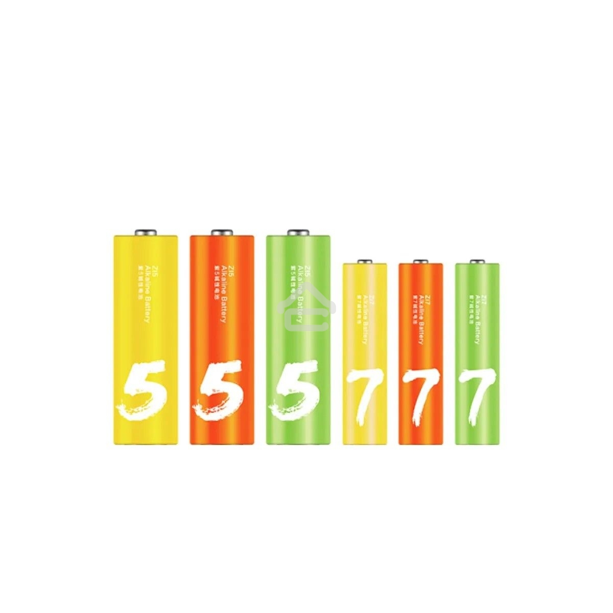 Батарея CUKTECH AA+AAA rainbow alkaline 12 AA+12 AAA