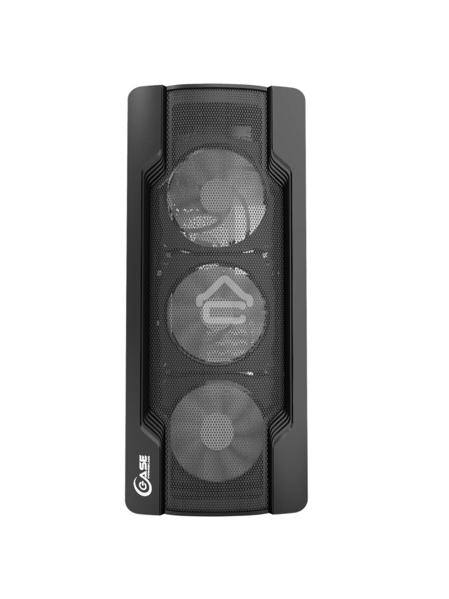 Компьютерный корпус Powercase Mistral X4 Mesh LED, Tempered Glass, 4x 120mm 5-color fan, чёрный, ATX  (CMIXB-L4)