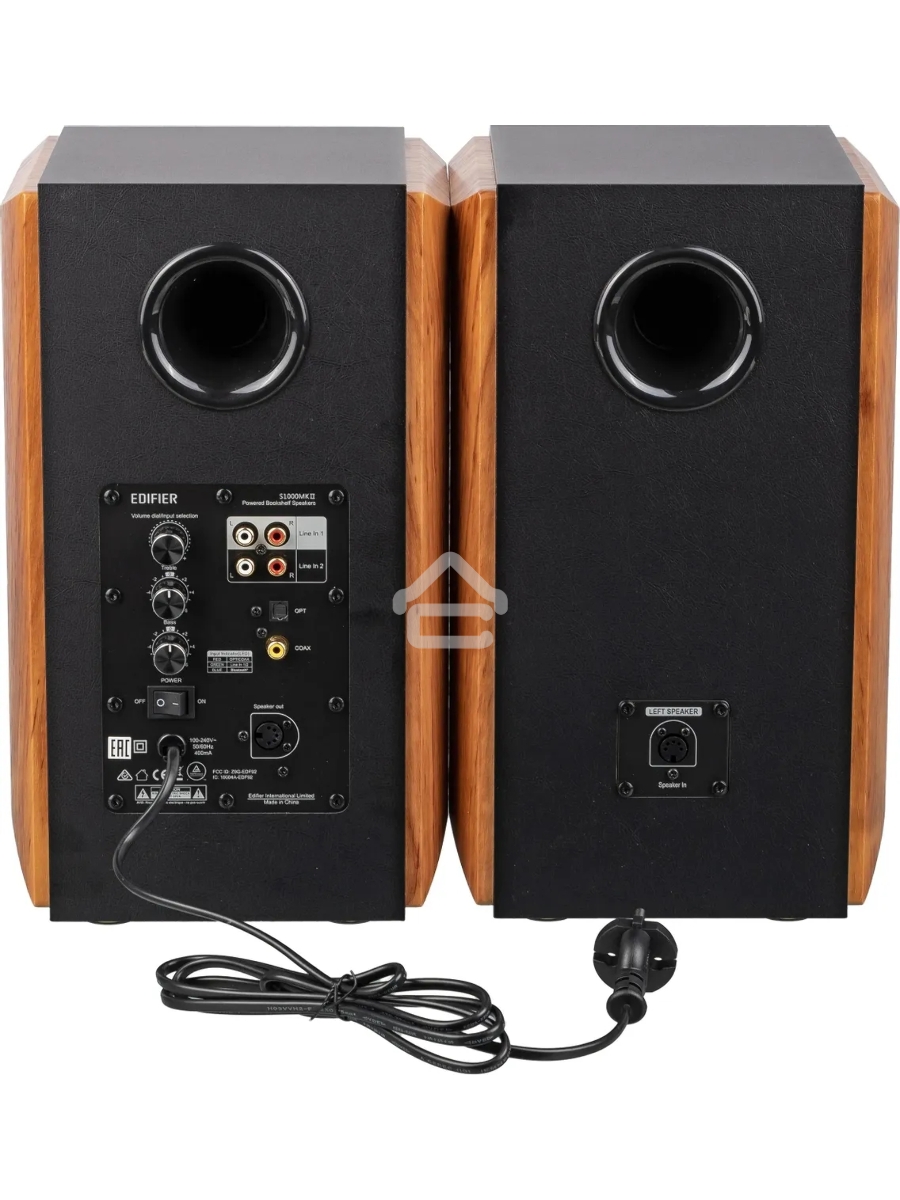 Колонки Edifier S1000MKII Brown (2.0,Bluetooth 5.0,ДУ,2x 25 Вт (ВЧ), 2x 35 Вт (СЧ/НЧ)