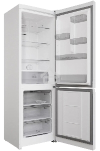 Холодильник Hotpoint HT 5180 W белый/серебристый, двухкамерный 220/78л морозилка снизу, Total No Frost
