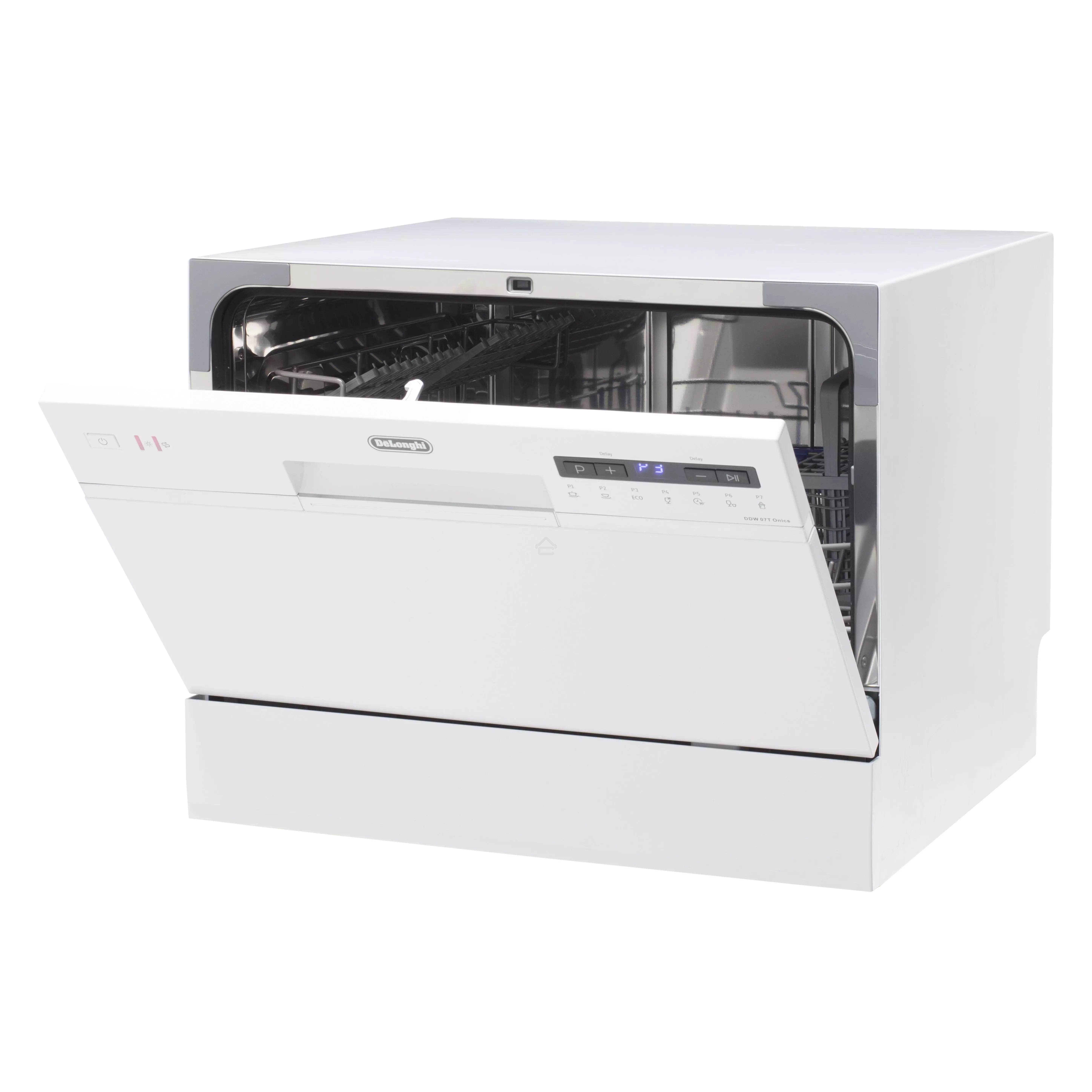 Посудомоечная машина DeLonghi DDW07T Onics, белая, 55 см, 6 компл., 49 дБ, класс A+