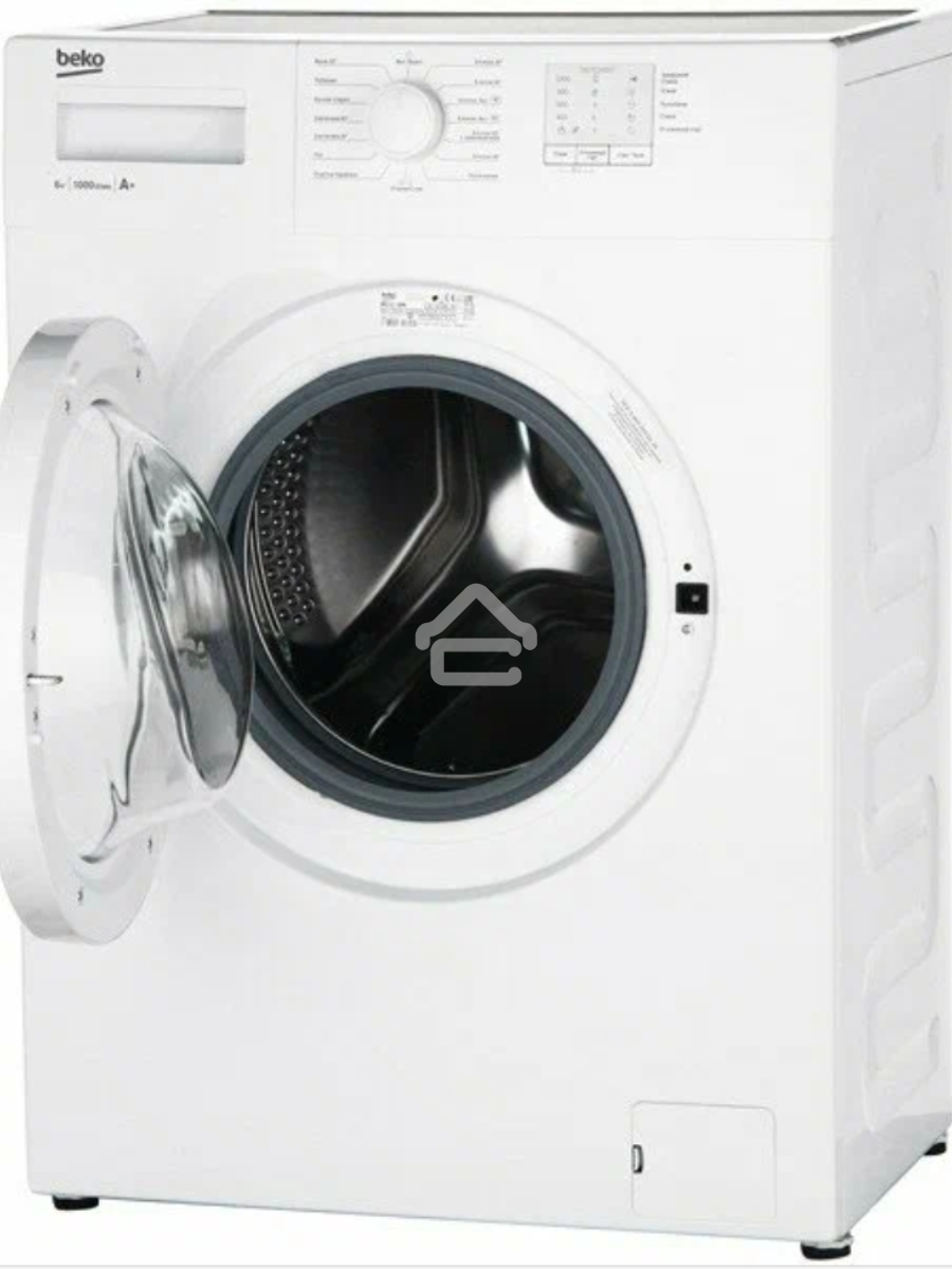 Стиральная машина Beko WRE6511BWW  (R) белый, загрузка фронтальная 6 кг, 1000 об/мин., класс: А