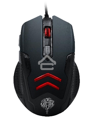Мышь проводная Qumo Crypt M57 черный, 3200 dpi, USB, кнопки - 6