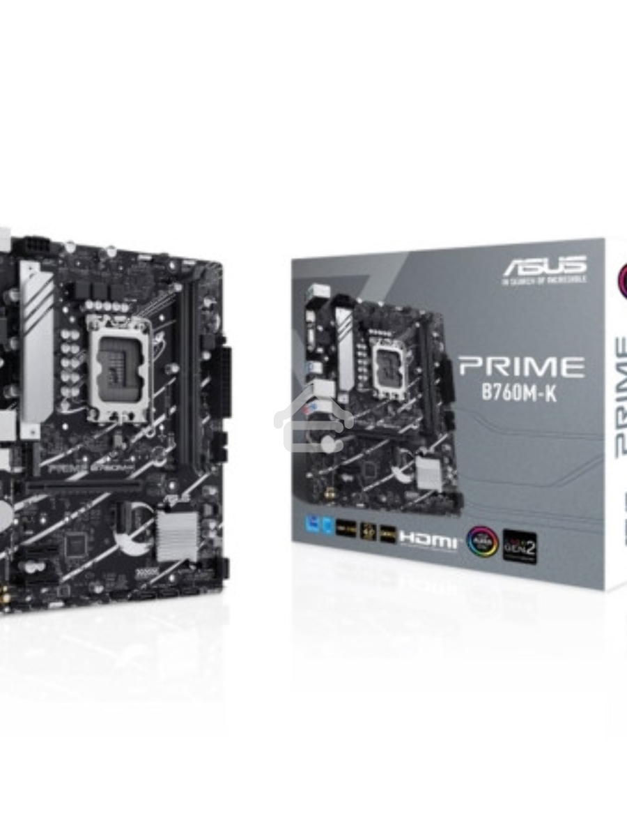 Материнская плата ASUS PRIME B760M-K, LGA 1700, Intel B760, 2xDDR5, 4xSATA, 2xM.2, 1xPCIe 4.0 x16, 2xPCIe x1, 1xHDMI, 1xVGA, 1x 2.5Gb LAN, 2xUSB-A 3.2 Gen 1, 2xUSB-A 2.0, 3x3.5 мм, 7.1, mATX