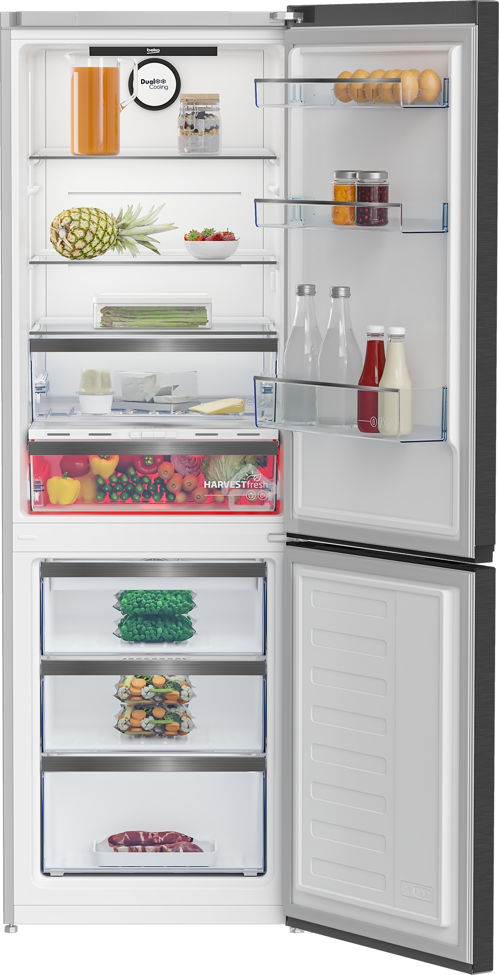 Холодильник Beko B5RCNK363ZXBR антрацит двухкамерный 220/100л морозилка снизу Total No Frost