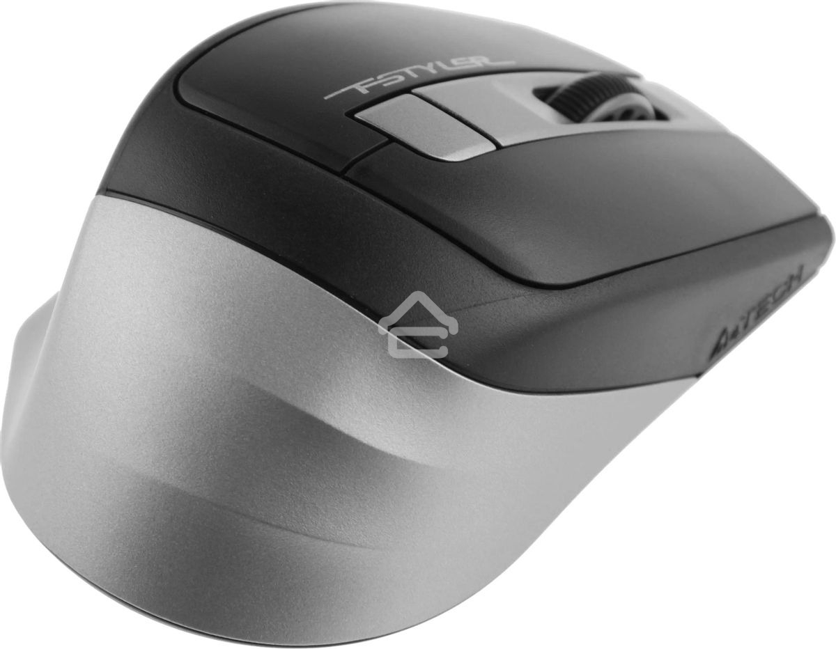 Мышь беспроводная A4Tech Fstyler FG35 серый/черный, 2000 dpi, радиоканал, USB, кнопки - 6