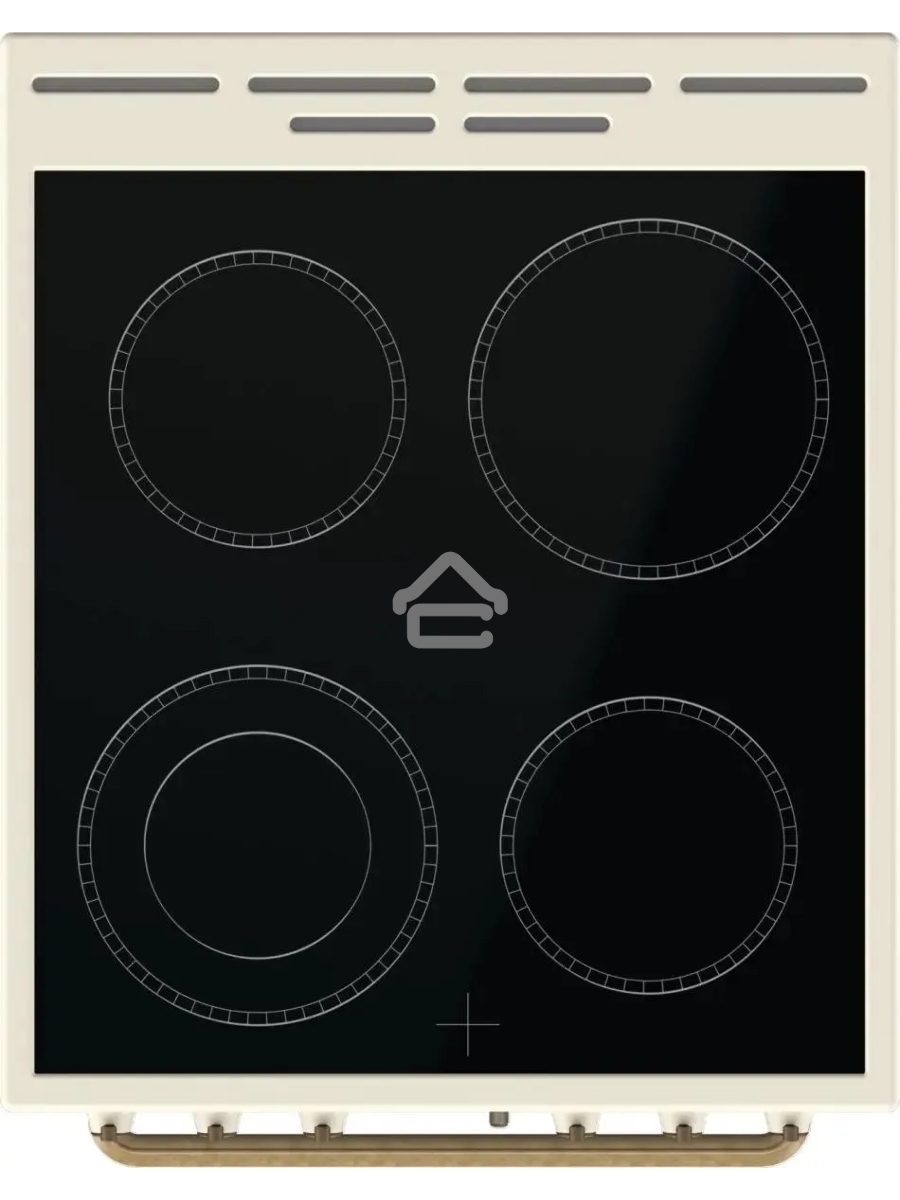 Плита электрическая Gorenje GECS5B70CLI бежевый, конфорок 4 электрических, духовка 70 л, 50 см x 85 см x 59.4 см
