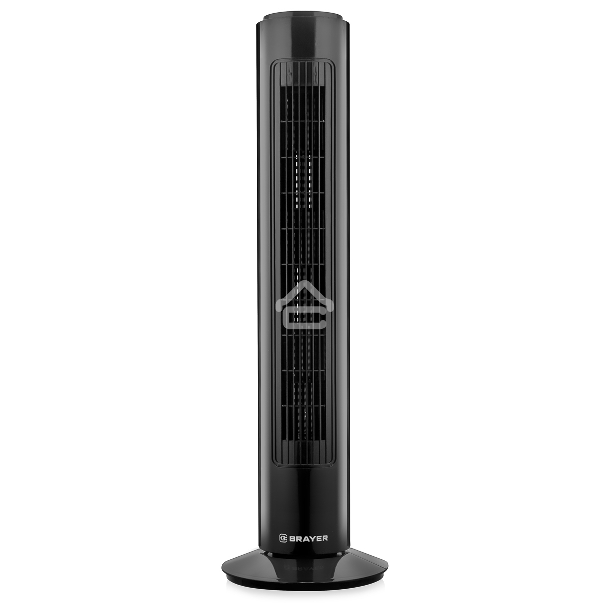 Колонный вентилятор BRAYER BR4952BK, механич.упр., вращение 90°, мощность 50Вт, защита от перегрева