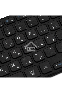 Клавиатура Оклик K614W черный USB беспроводная slim Multimedia Touch (1979327)