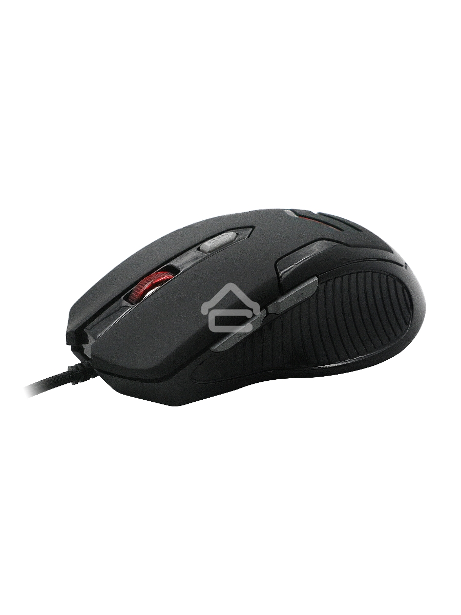 Мышь проводная Qumo Crypt M57 черный, 3200 dpi, USB, кнопки - 6