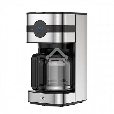 Кофеварка капельная BQ CM2002 стальной/черный, исп. кофе - молотый, 1.5 л, 900 Вт.