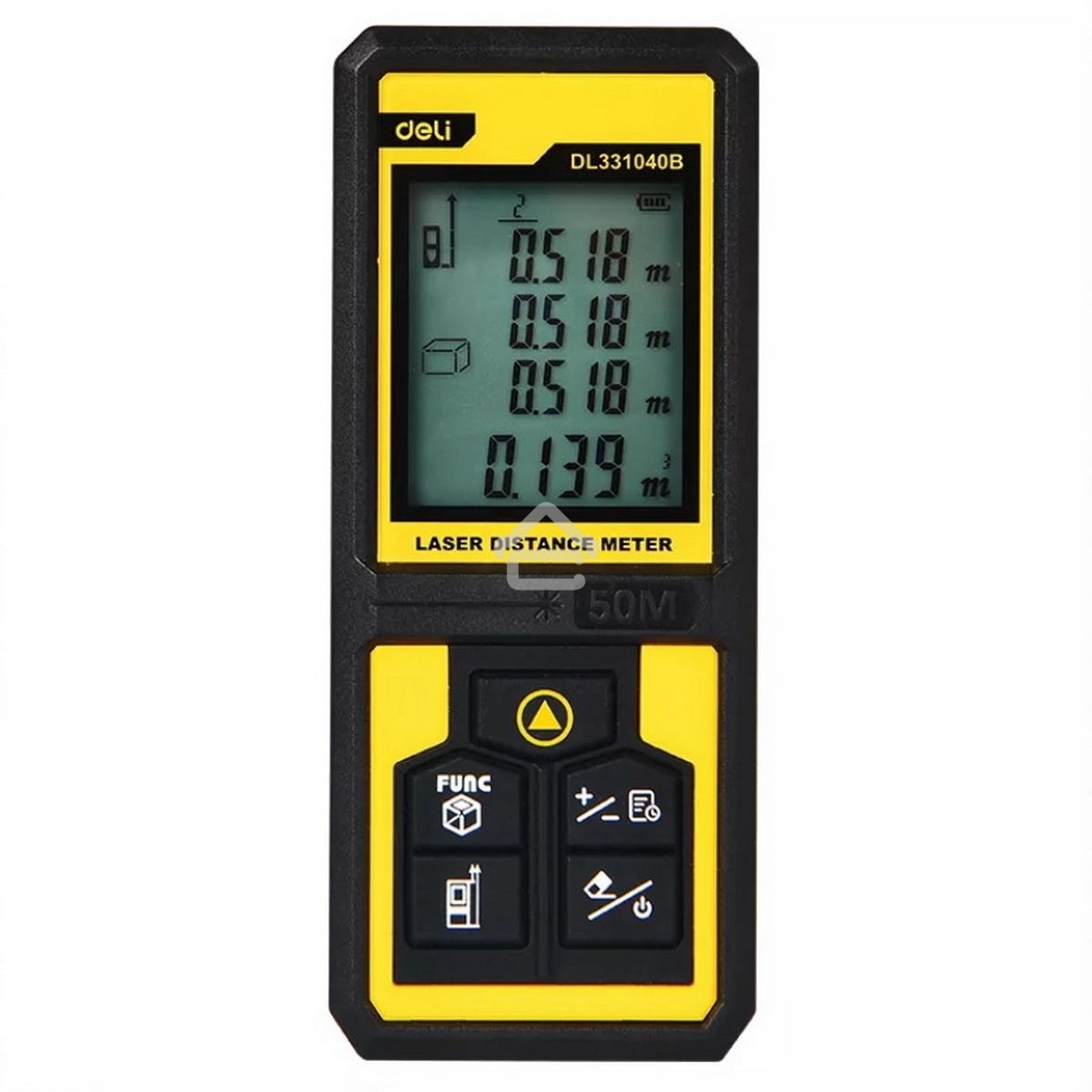 Лазерный дальномер Deli DL331040B Диапазон измерения 0,05~50м, точность измерения ±3мм
