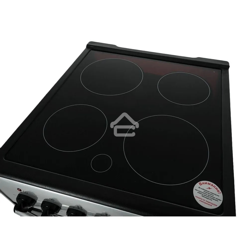 Плита электрическая Darina 1B EC 341 606 silver серебристый/черный, конфорок 4 шт, духовка 50 л, 50 см x 85 см x 56 см