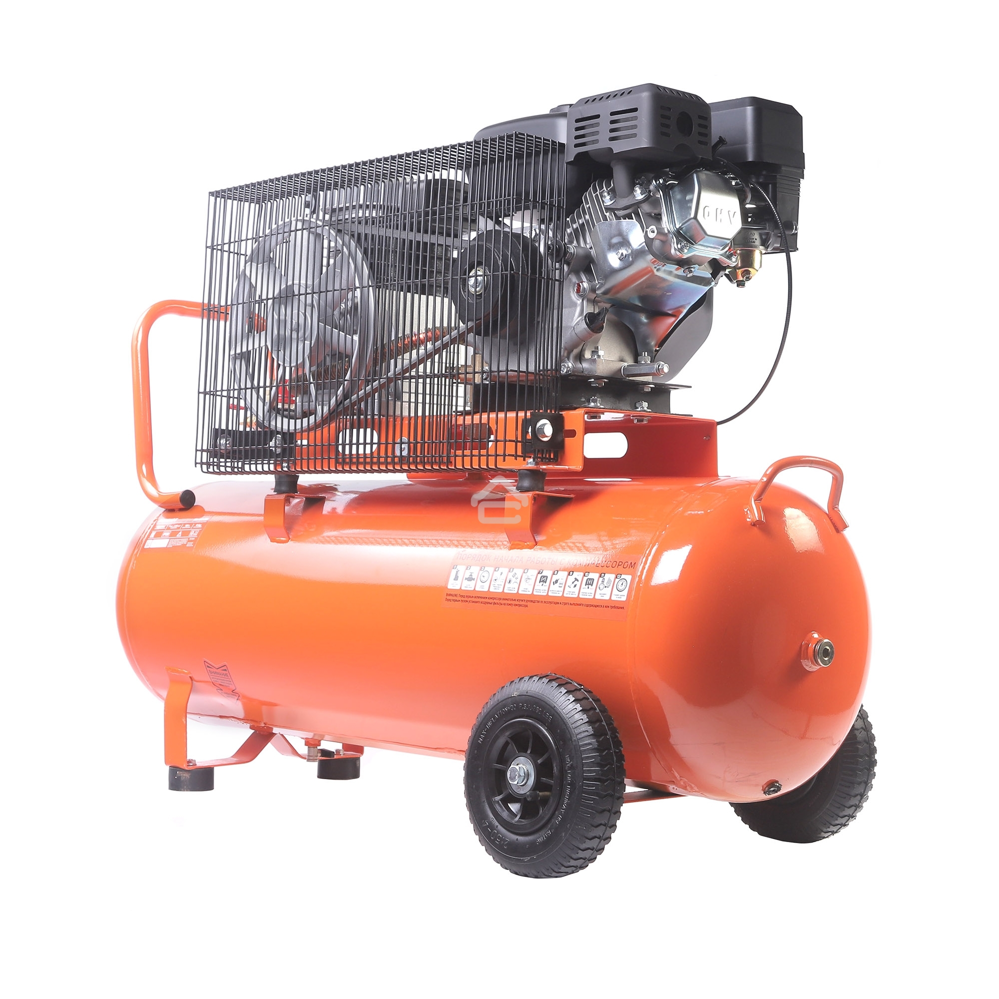 Компрессор Patriot бензиновый KGA 450 L100 - 450 л/мин, 10 бар, 100 л, 7 лс, быстросъем и 