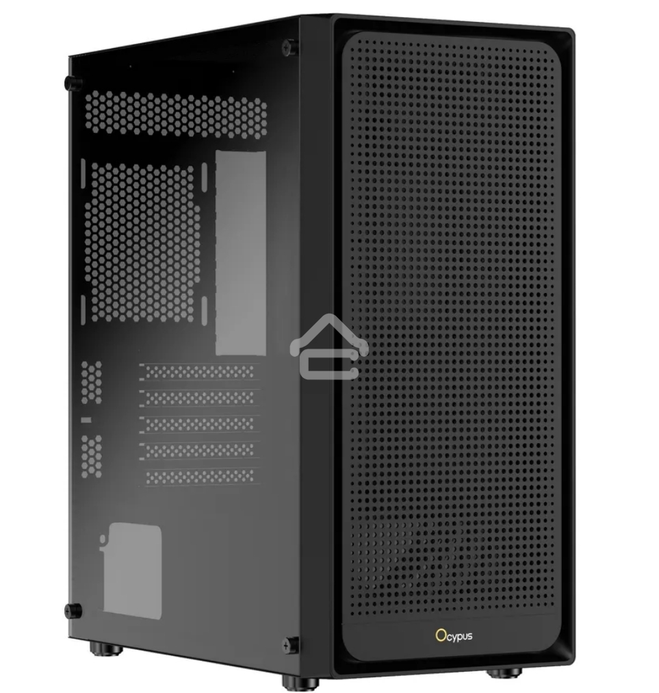 Компьютерный корпус Ocypus Gaммa C50 без БП черный (Gaммa-C50-BKG000XX-GL)