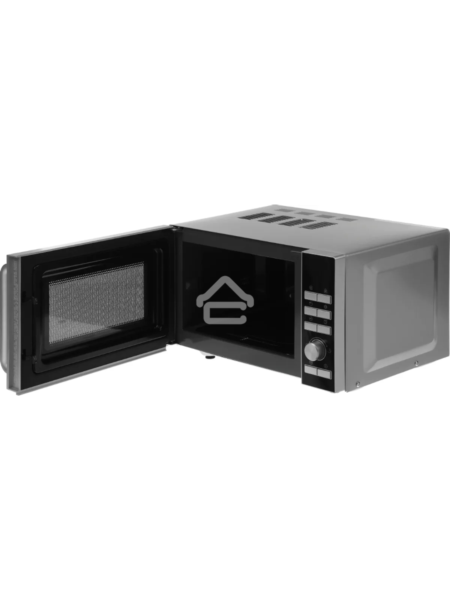 Микроволновая печь Galanz MOS-2402FDS серебристый/черный, 20 л, 800 Вт, переключатели - кнопки/поворотный механизм