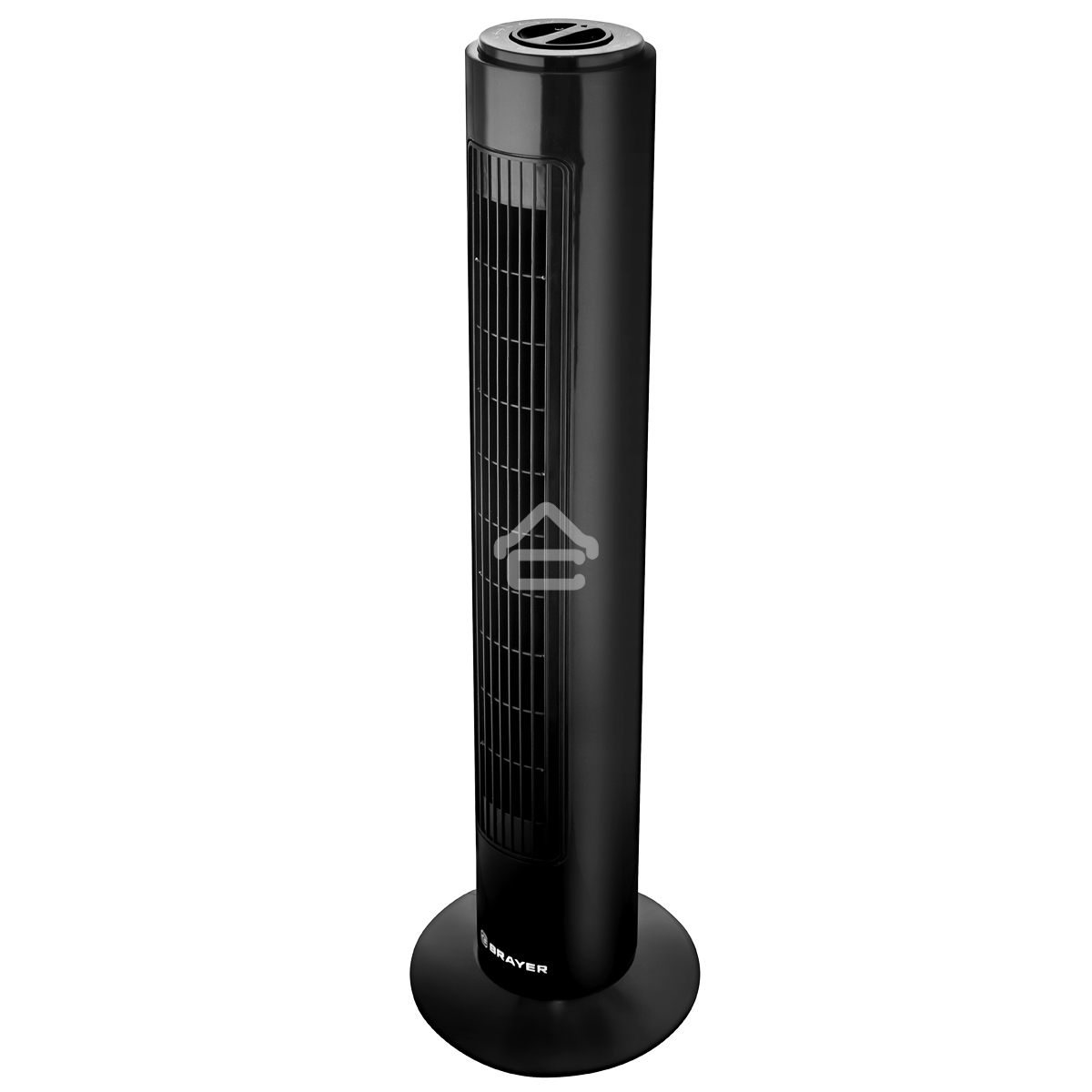 Колонный вентилятор BRAYER BR4952BK, механич.упр., вращение 90°, мощность 50Вт, защита от перегрева