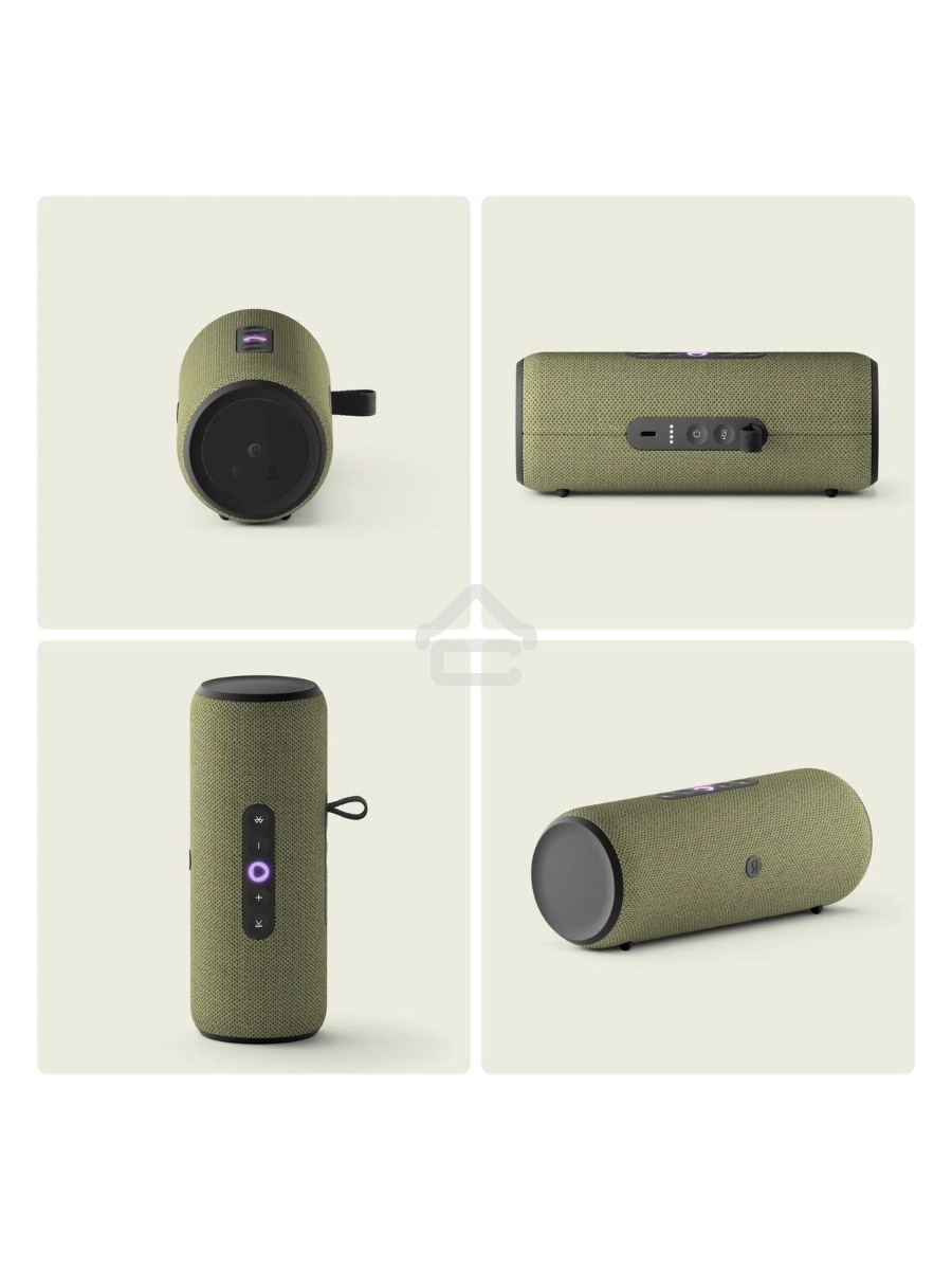 Умная колонка Yandex Стрит Алиса зеленый 30W 2.0 BT/Wi-Fi 10м 3300mAh (YNDX-00030GRN)