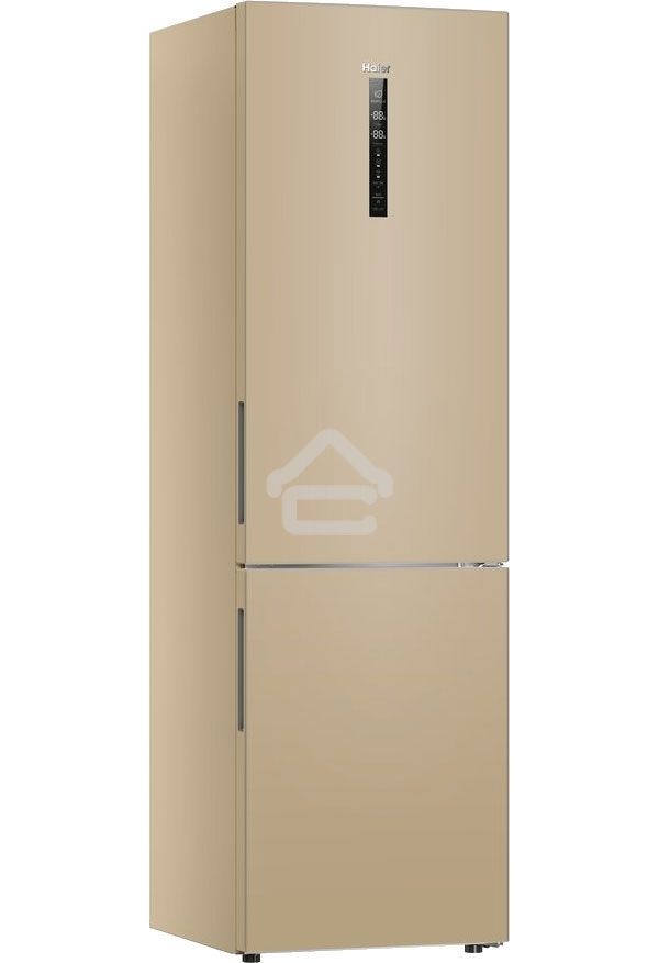 Холодильник Haier C2F637CGGU1 золотистый, двухкамерный, 278/108л, морозилка снизу, No Frost