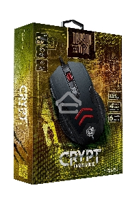 Мышь проводная Qumo Crypt M57 черный, 3200 dpi, USB, кнопки - 6
