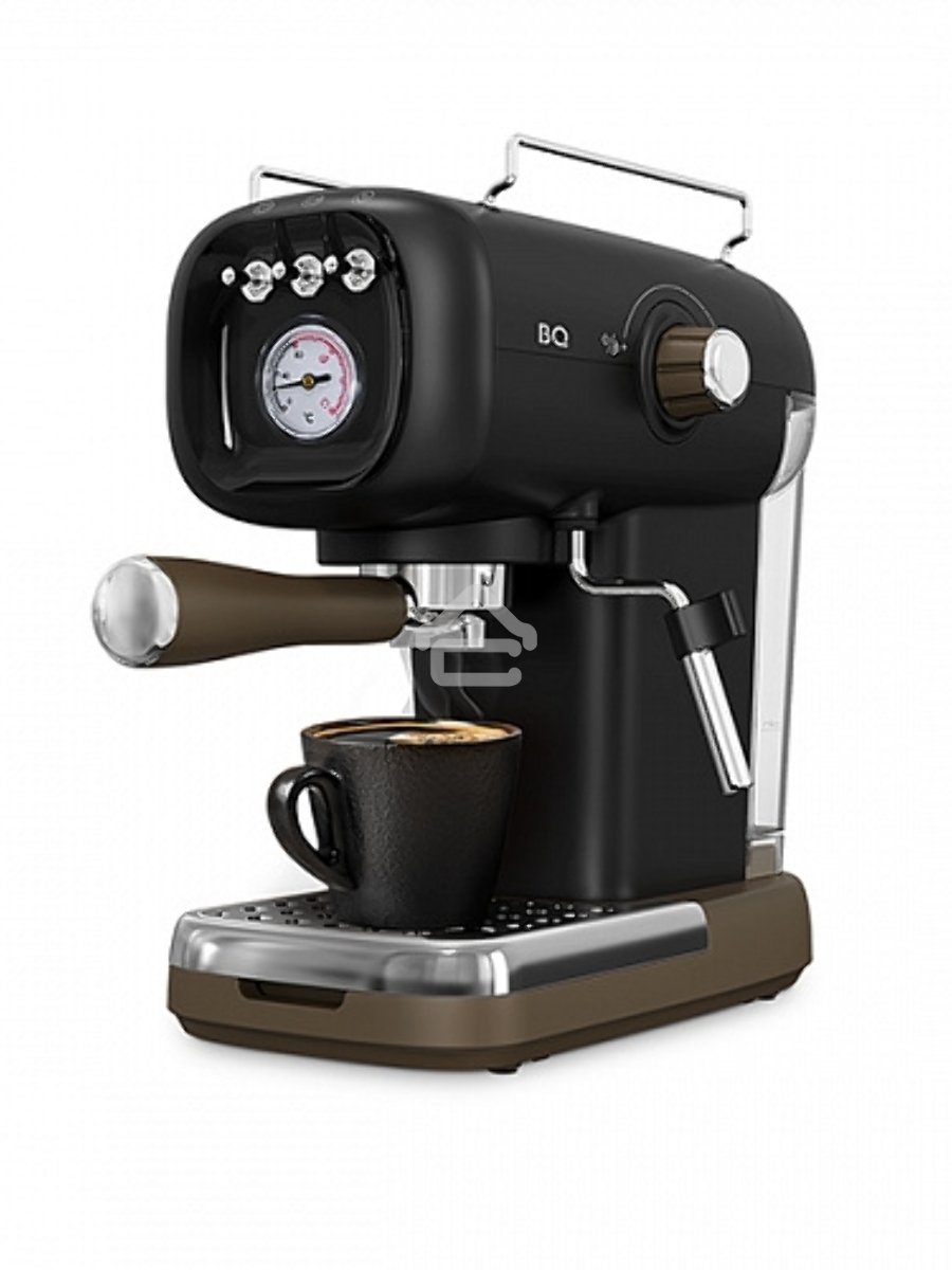 Кофеварка эспрессо BQ CM2004 черный, исп. кофе - молотый, 0.6 л, 1100 Вт, 20 Бар.