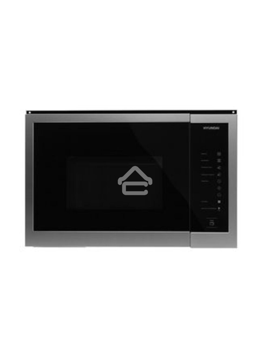 Микроволновая печь встраиваемая Hyundai HBW 2560 IX нержавеющая сталь/чёрный, 25 л, 900 Вт, переключатели - сенсор