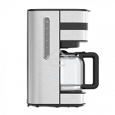 Кофеварка капельная BQ CM2002 стальной/черный, исп. кофе - молотый, 1.5 л, 900 Вт.