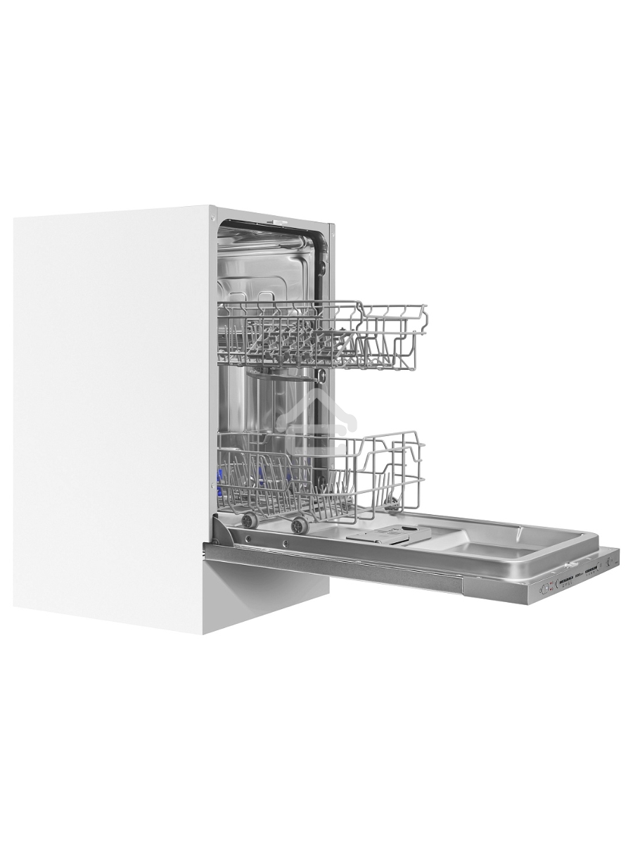 Встраиваемая посудомоечная машина HOMSAIR DW44L-2, серебристый, 44.8 см, 9 компл., 49 дБ, класс A++