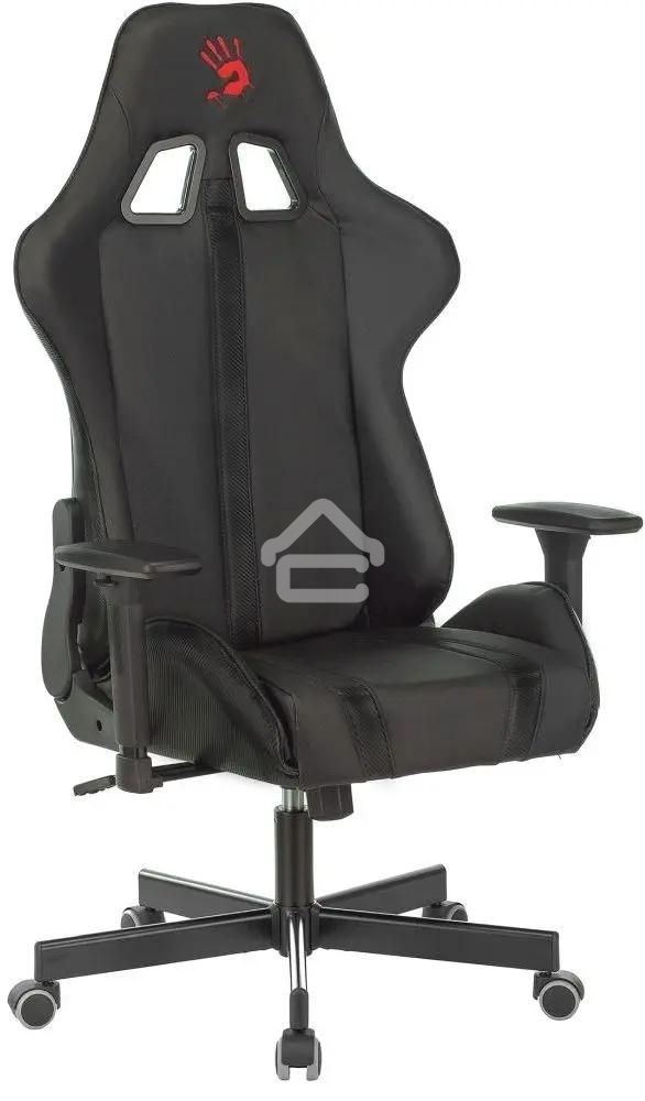 Кресло игровое A4Tech Bloody GC-600, черный, эко.кожа, крестовина металл