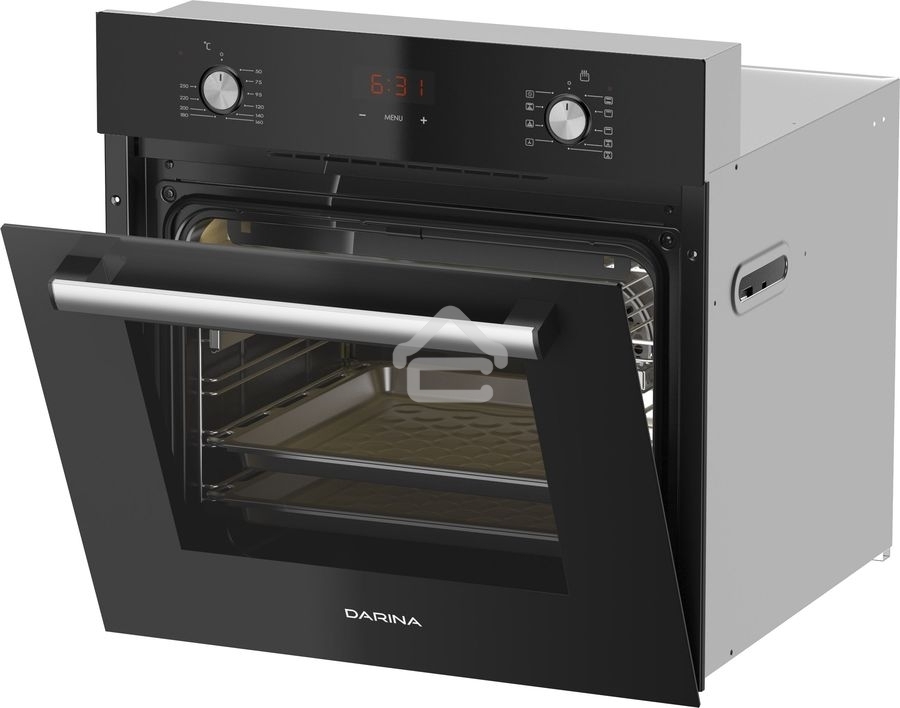 Духовой шкаф электрический Darina 2V5 BDE 112 708 B черный, встраиваемый