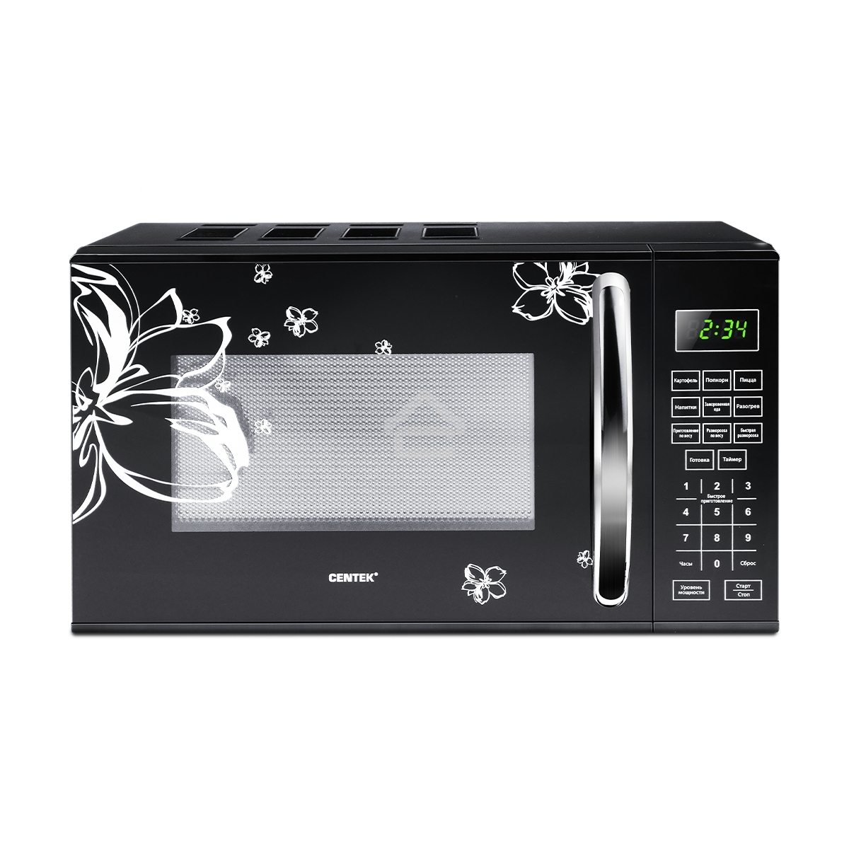 Микроволновая печь Centek CT-1579 черный, 20 л, 700 Вт, сенсор
