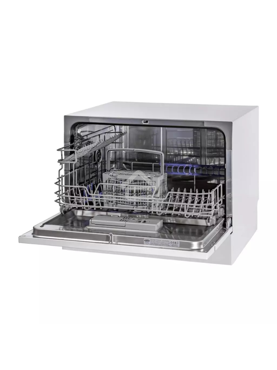 Посудомоечная машина DeLonghi DDW07T Onics, белая, 55 см, 6 компл., 49 дБ, класс A+