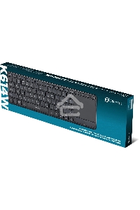 Клавиатура Оклик K614W черный USB беспроводная slim Multimedia Touch (1979327)