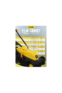 Газонокосилка роторная Huter ELM-1800 электрическая 1800Вт