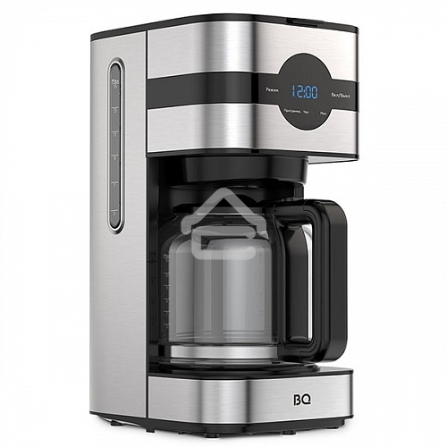 Кофеварка капельная BQ CM2002 стальной/черный, исп. кофе - молотый, 1.5 л, 900 Вт.
