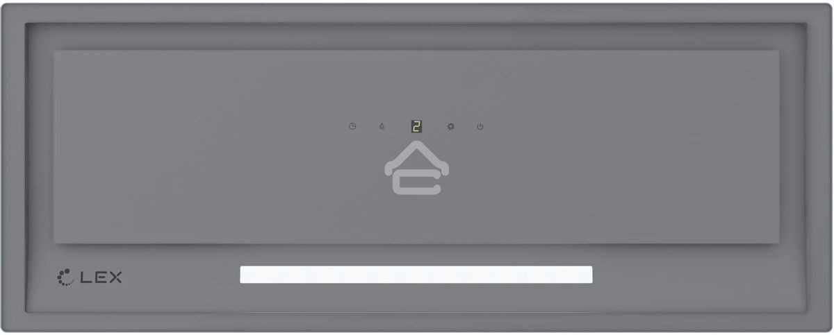 Вытяжка встраиваемая LEX Hyper 600 GS Inverter GR серый управление: сенсорное (1 мотор)