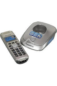 Телефон Panasonic KX-TG2511RUN (платиновый) {АОН, Caller ID,спикерфон на трубке,переход в Эко режим одним нажатием}