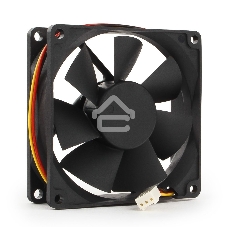 Вентилятор для корпуса Gembird FANCASE/BALL-3100 черный, 80 мм, 3100 об/мин, 38.65 дБ, 3 pin