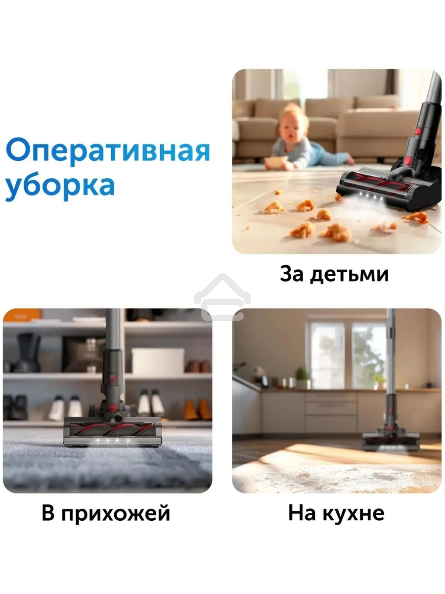 Пылесос ручной Red Solution V3080 450Вт серый/серый