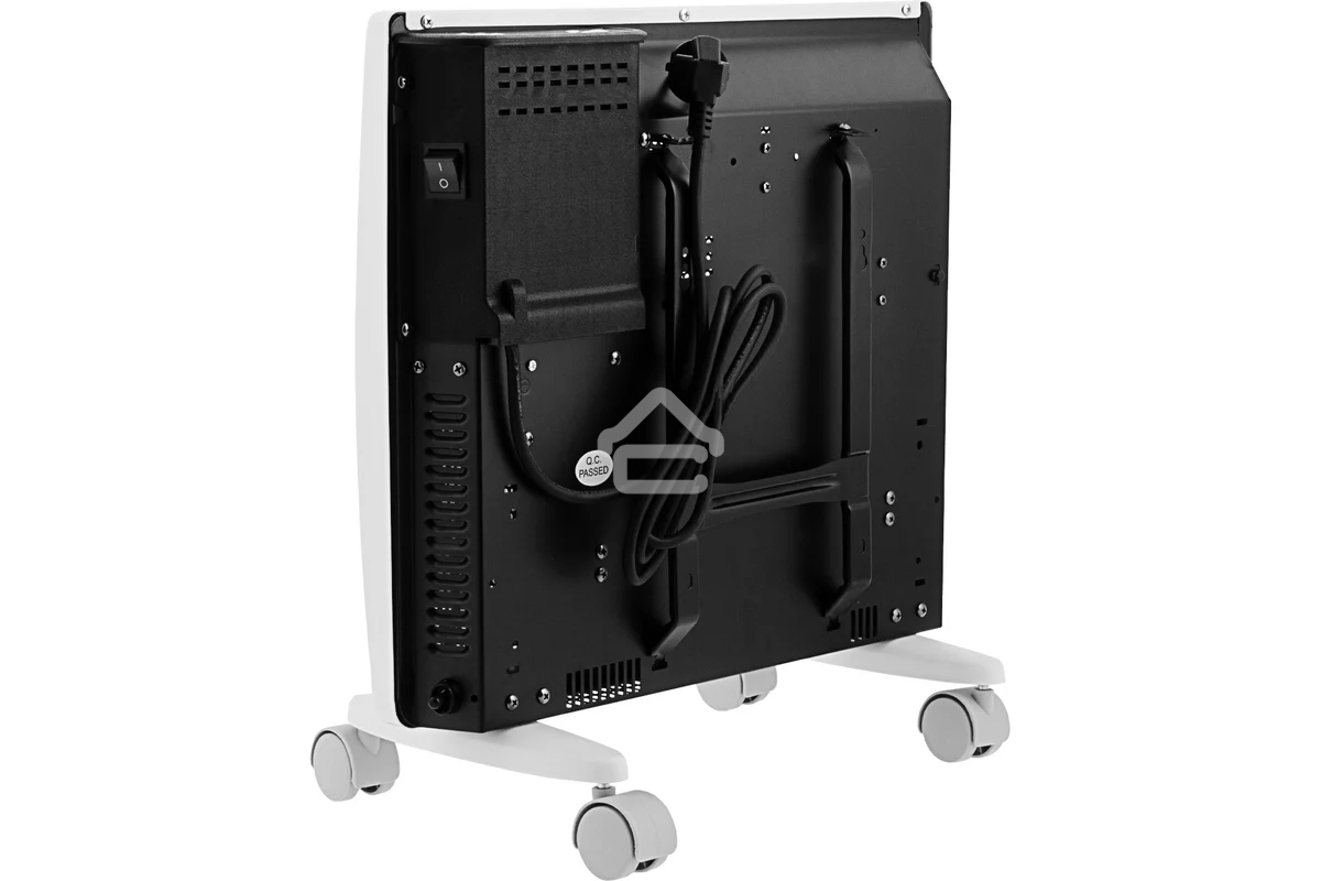 Конвектор электрический гибридный Denzel HybridX-1000 белый, 1000 Вт, 20 м2, термостат, дисплей