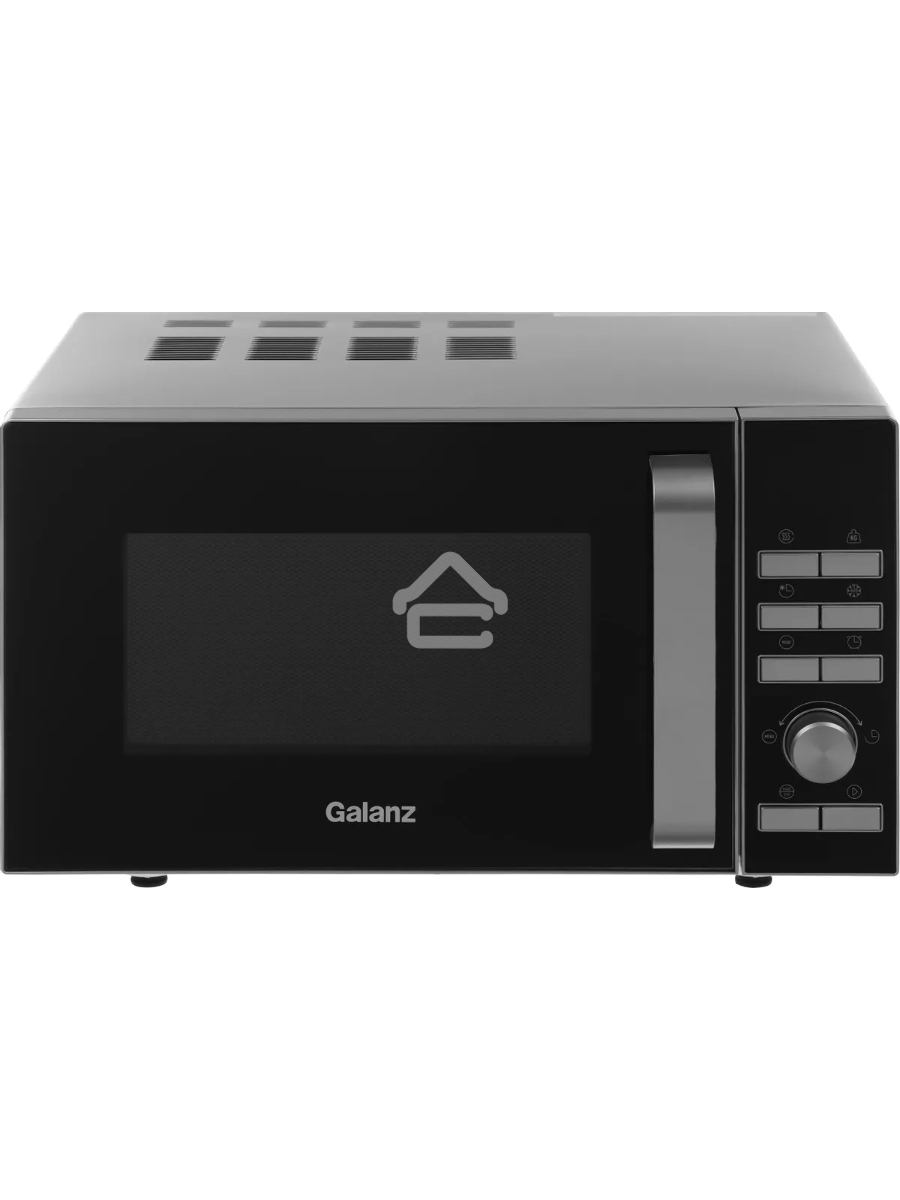 Микроволновая печь Galanz MOS-2402FDS серебристый/черный, 20 л, 800 Вт, переключатели - кнопки/поворотный механизм