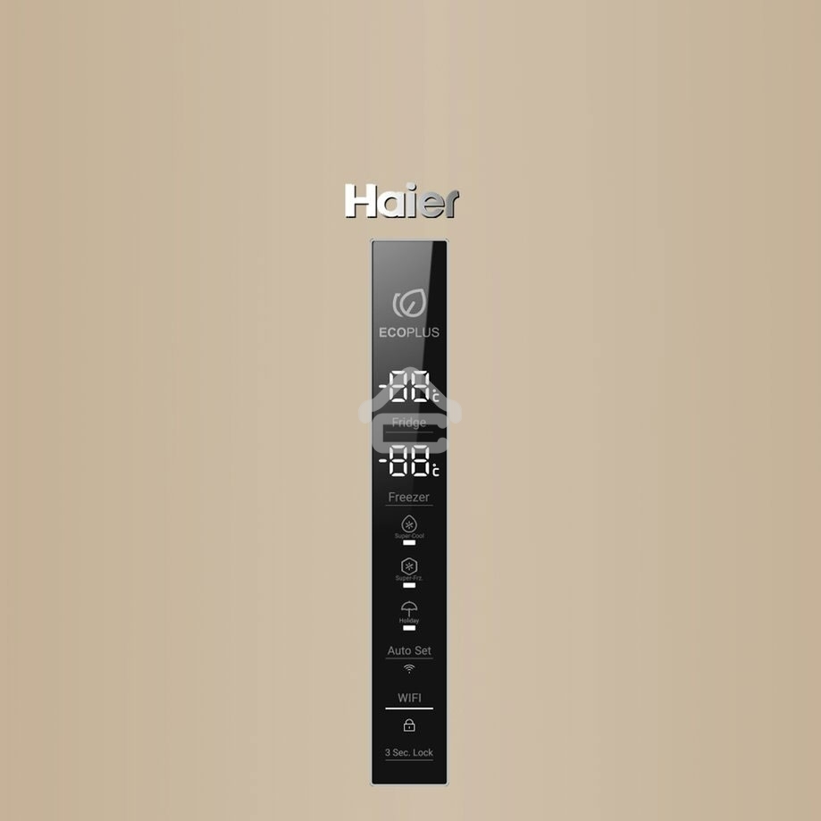 Холодильник Haier C2F637CGGU1 золотистый, двухкамерный, 278/108л, морозилка снизу, No Frost