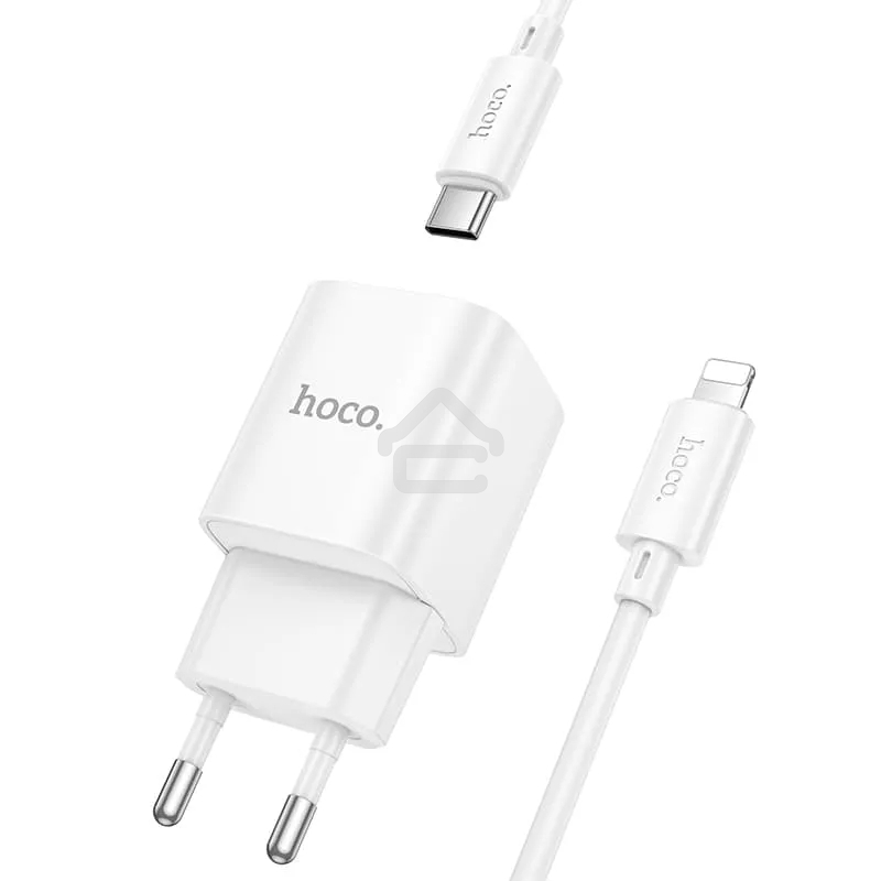 Сетевое зарядное устройство HOCO C147Aai 1USB+1Type-C 3.0A QC3.0 PD 20W, White