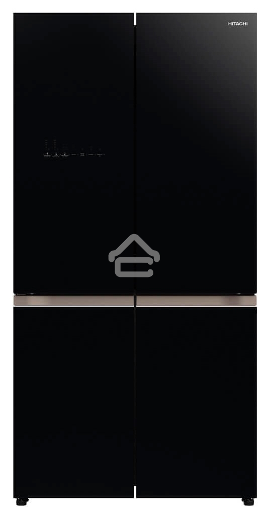 Холодильник Hitachi R-WB720VUC0 GBK черный стекло трехкамерный инвертер 372/196л морозилка снизу