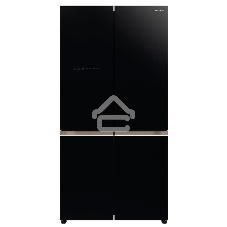 Холодильник Hitachi R-WB720VUC0 GBK черный стекло трехкамерный инвертер 372/196л морозилка снизу